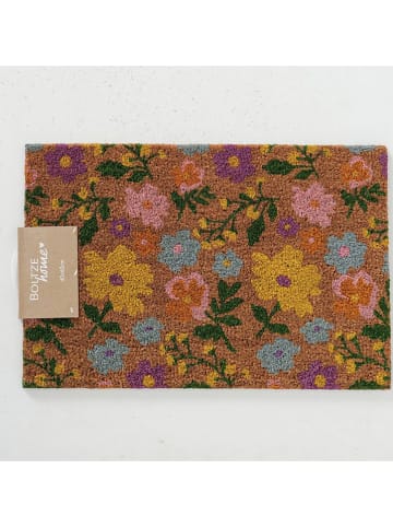 Boltze Kokos-deurmat "Antonia" lichtbruin/meerkleurig - (L)60 x (B)40 cm