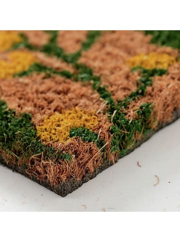 Boltze Wycieraczka w kolorze jasnobrązowym z włókna kokosowego - 60 x 40 cm