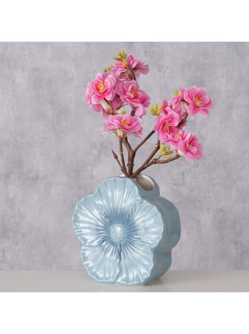 Boltze Vase "Melany" in Hellblau - (B)16 x (H)15 x (T)7 cm
