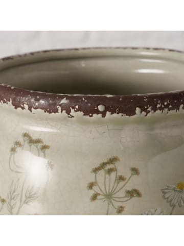 Boltze 2er-Set: Übertöpfe "Meadow" in Beige/ Braun