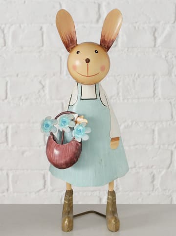 Boltze Decofiguur "Lotti" bruin/lichtblauw - (H)33 cm