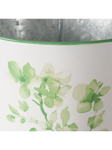 Boltze 2-delige set: overpotten "Kate" wit/groen