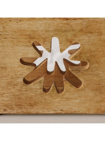 Boltze Serviettenhalter "Flowery" in Hellbraun - (B)13,5 x (H)10,5 cm