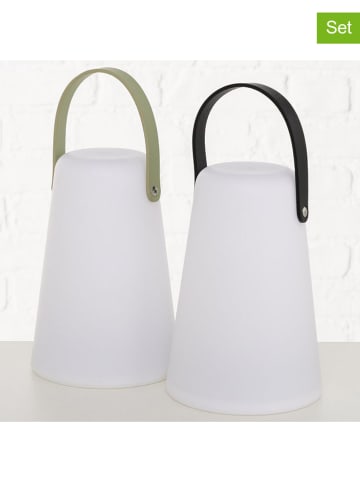 Boltze LED-Tischleuchte "Modula" in Weiß/ Schwarz/ Grün - (H)20,5 cm (Überraschungsprodukt)