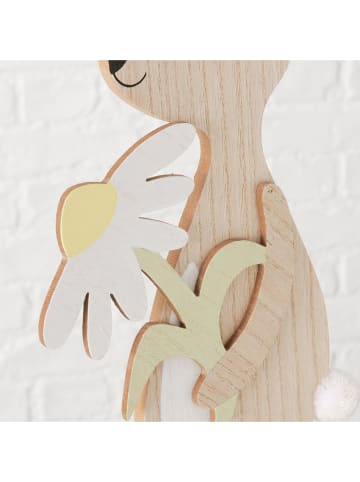 Boltze 2-delige set: deco-object "Solina" beige/lichtgroen - (H)51 cm