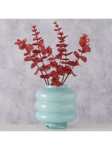 Boltze Vase "Milan" in Türkis - (H)18 x Ø 18 cm