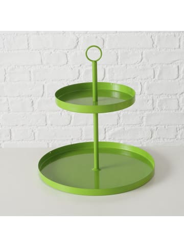 Boltze Etagère "Samina" groen - (H)34 x Ø 30 cm