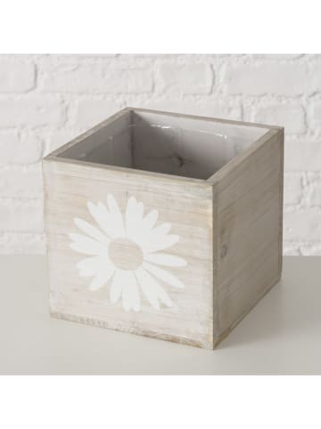 Boltze 3-delige set: overpotten "Daisie" beige