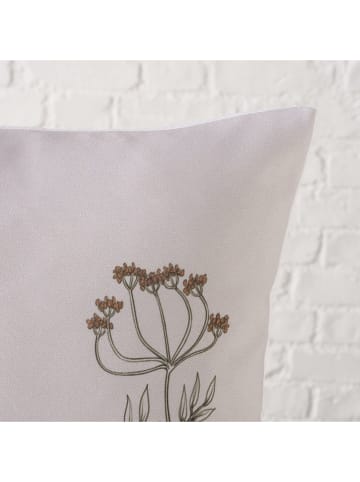 Boltze Kissen "Meadow" in Weiß/ Gelb - (L)50 x (B)30 cm