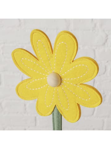 Boltze 2er-Set: Dekoaufsteller "Sully" in Gelb/ Weiß/ Grün - (H)42 cm