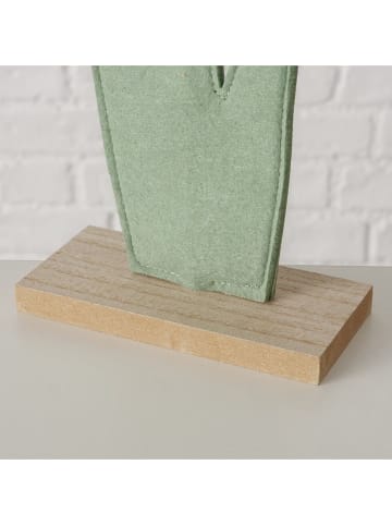 Boltze Dekoracje (2 szt.) "Sully" w kolorze żółto-biało-zielonym - wys. 42 cm