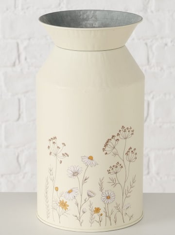 Boltze Vase "Meadow" in Creme - (H)24 x Ø 13 cm