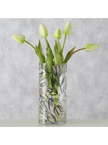 Boltze Wazon "Carina" w kolorze czarnym - wys. 25 x Ø 12 cm