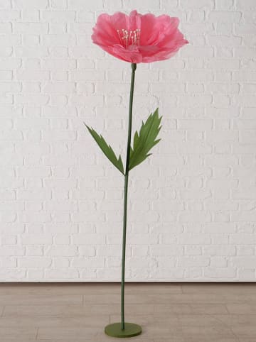 Boltze Dekoaufsteller "Belia" in Pink/ Grün - (H)170 cm