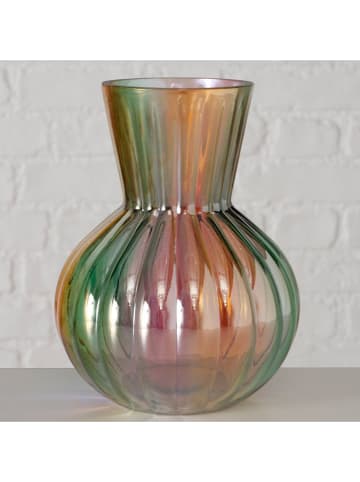 Boltze Wazon "Rainbow" ze wzorem - wys. 17 x Ø 12 cm