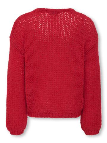 KIDS ONLY Sweter "Nordic" w kolorze czerwonym