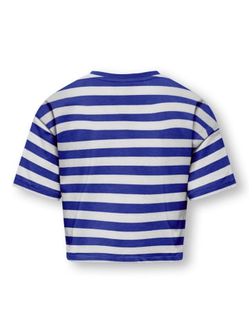 KIDS ONLY Shirt in Weiß/ Dunkelblau