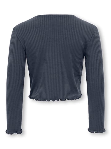 KIDS ONLY Longsleeve "Tella Life" in Anthrazit