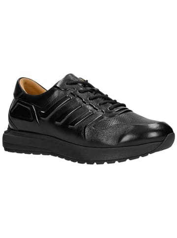 Wojas Leder-Sneakers in Schwarz