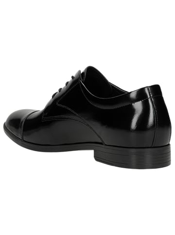 Wojas Leder-Schnürschuhe in Schwarz