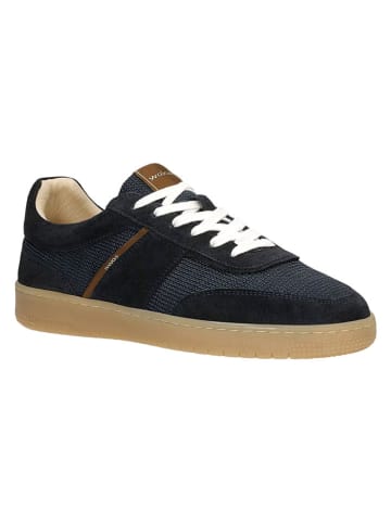 Wojas Leren sneakers donkerblauw