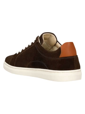 Wojas Leder-Sneakers in Braun