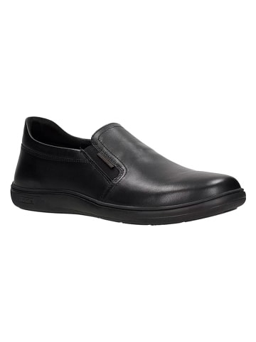 Wojas Leder-Slipper in Schwarz