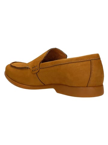 Wojas Leren mocassins lichtbruin