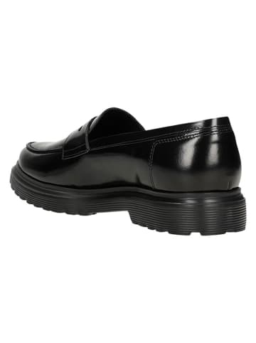 Wojas Leren mocassins zwart