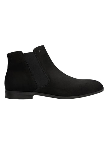 Wojas Leder-Chelsea-Boots in Schwarz
