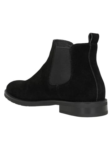 Wojas Leren chelseaboots zwart