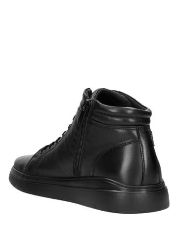 Wojas Leder-Sneakers in Schwarz