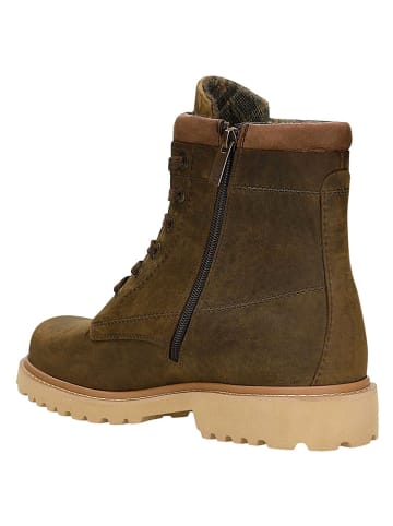 Wojas Skórzane botki w kolorze brązowym