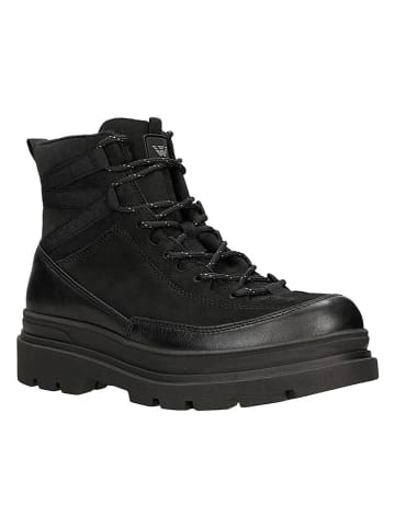 Wojas Leder-Boots in Schwarz