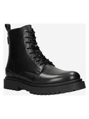 Wojas Leder-Boots in Schwarz