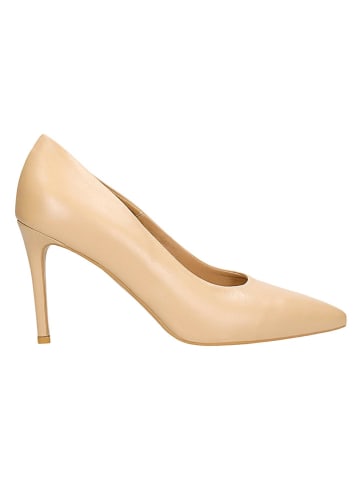 Wojas Leren pumps beige