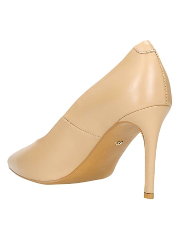 Wojas Leder-Pumps in Biege