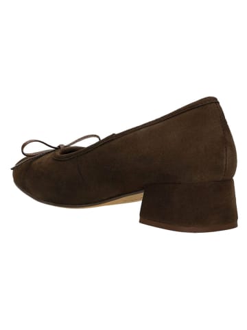 Wojas Leren pumps bruin