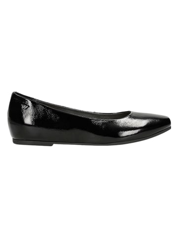 Wojas Leder-Ballerinas in Schwarz