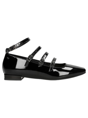 Wojas Leder-Ballerinas in Schwarz