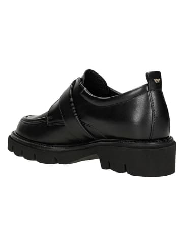 Wojas Leren mocassins zwart
