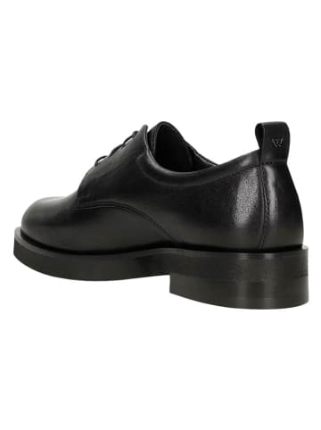 Wojas Leder-Schnürschuhe in Schwarz