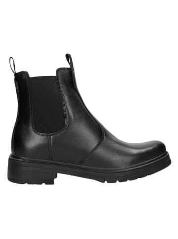 Wojas Leder-Chelsea-Boots in Schwarz