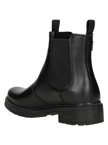 Wojas Leder-Chelsea-Boots in Schwarz