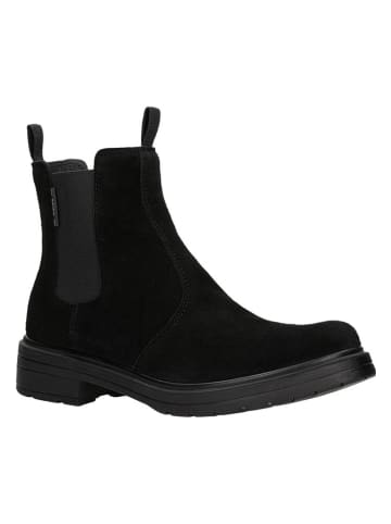 Wojas Leder-Chelsea-Boots in Schwarz