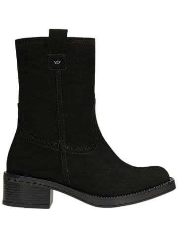 Wojas Leder-Stiefeletten in Schwarz