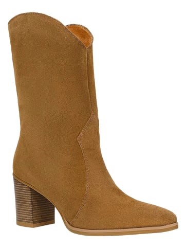 Wojas Leder-Stiefeletten in Hellbraun