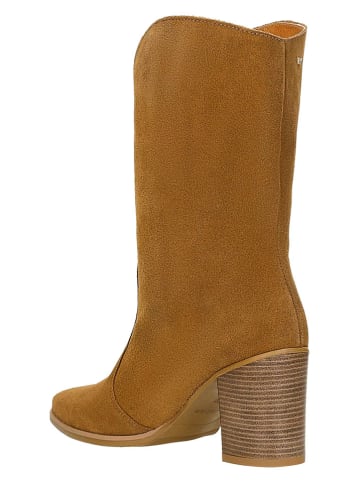 Wojas Leder-Stiefeletten in Hellbraun