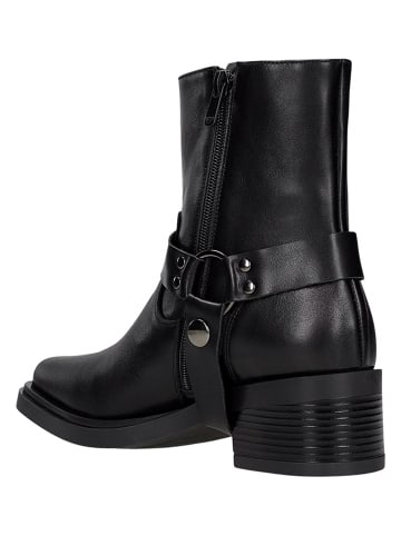 Wojas Leder-Stiefeletten in Schwarz