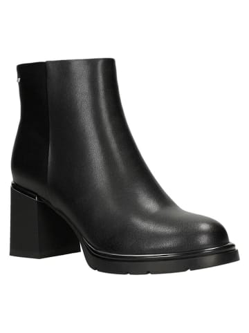 Wojas Leder-Stiefeletten in Schwarz